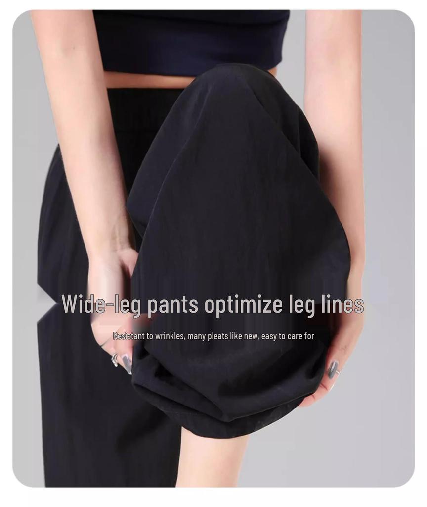 2026 New Style High-Waisted Wide-Leg Summer Pants - Lightweight, Versatile, Casual Fit for Effortless Elegance