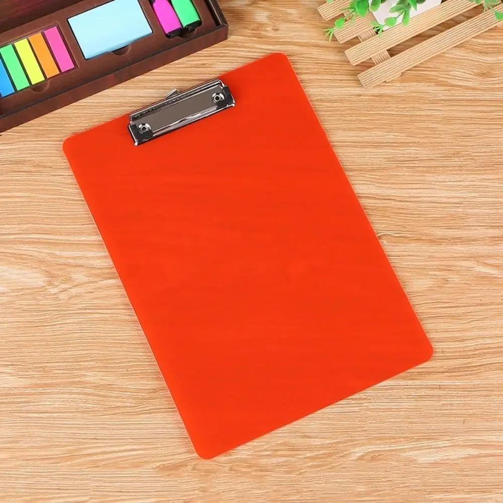 With Low Profile Gold Clip A4 Writing Clipboard Writing Tablet Writing Sheet Pad File Folder Board Clamp Document Folder