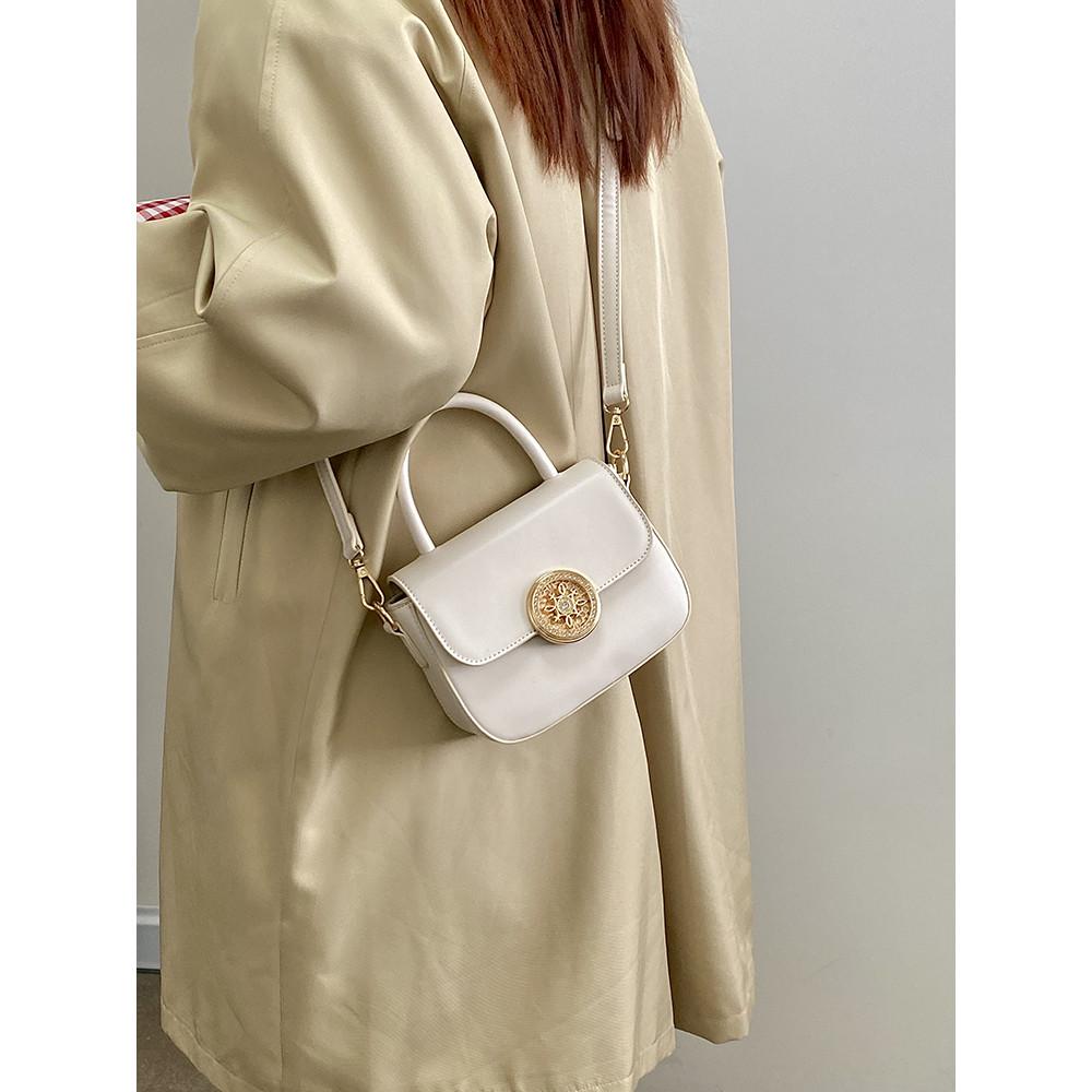IELGY French Portable Saddle Bag All-Match One-Shoulder Cross-Body Female Bag