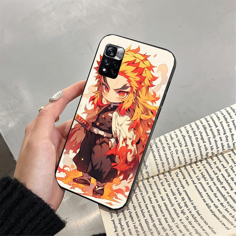 Rengoku Demon Slayer Phone Case For Xiaomi Redmi Note 13 12 Pro 11S 11 10 Pro 10S 12S Redmi 10 9C 13C