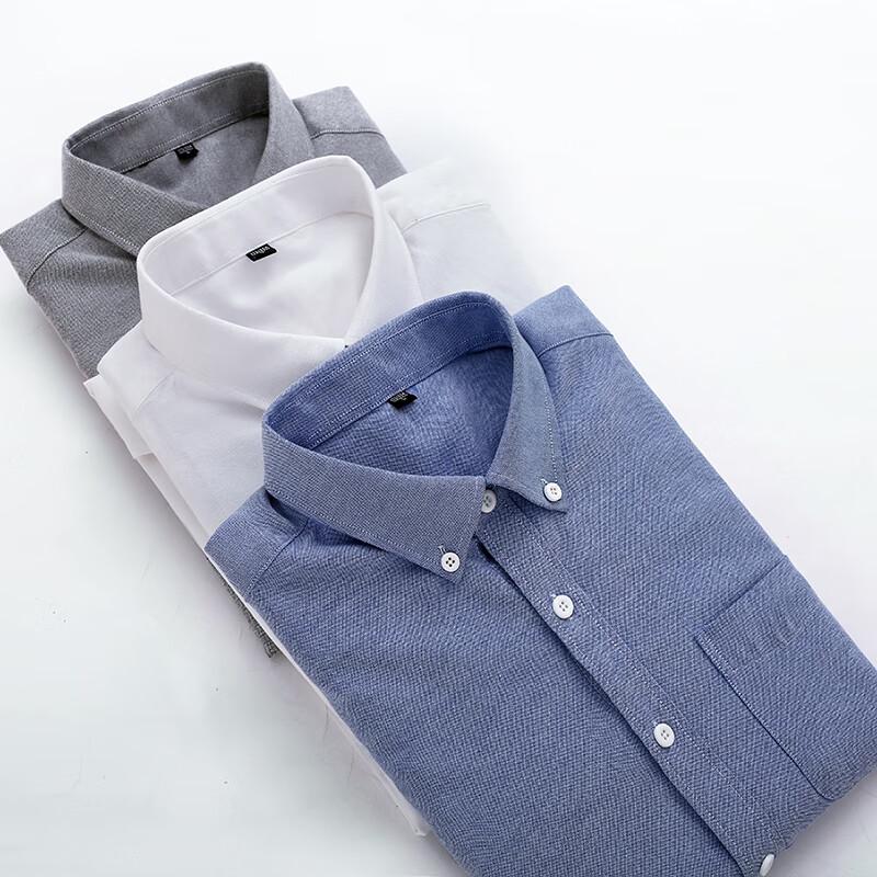 Men's Plus Size Oxford Long Sleeve Shirt