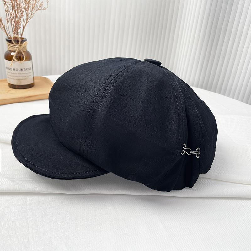 Advance Hat Women's Large Head Circumference Shows Face Small Japanese Artistic Painter Hat Retro Simple Versatile Cloud Beret