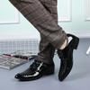 Solid Color British Style Men's Formal Shoes Bright Upper 2026 Luxury Designer Trend Leather Not Casual Cowhide Social Shoe Male