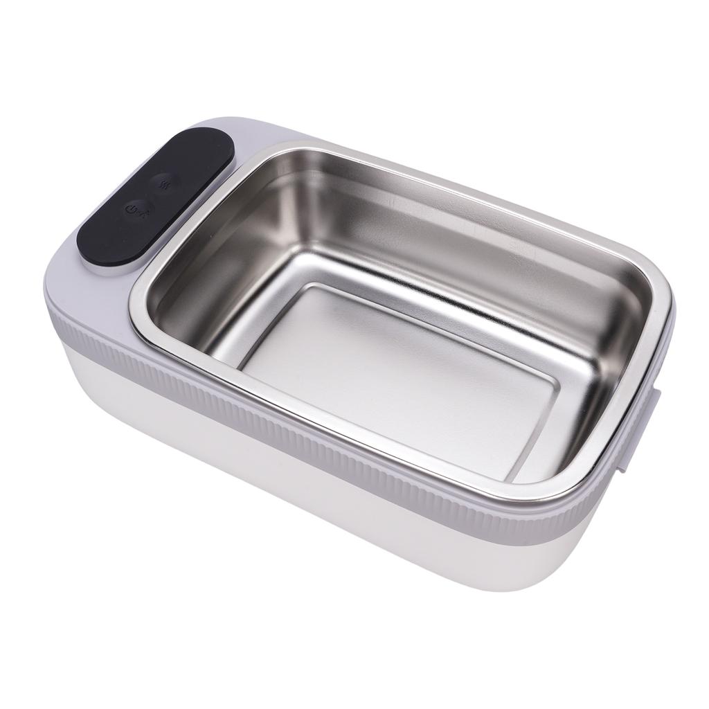 Beheizte Lunchbox 304 Edelstahl Batteriebetrieben Kabellos Elektrische Lunchbox Tragbarer Speisenwärmer für Auto Arbeit