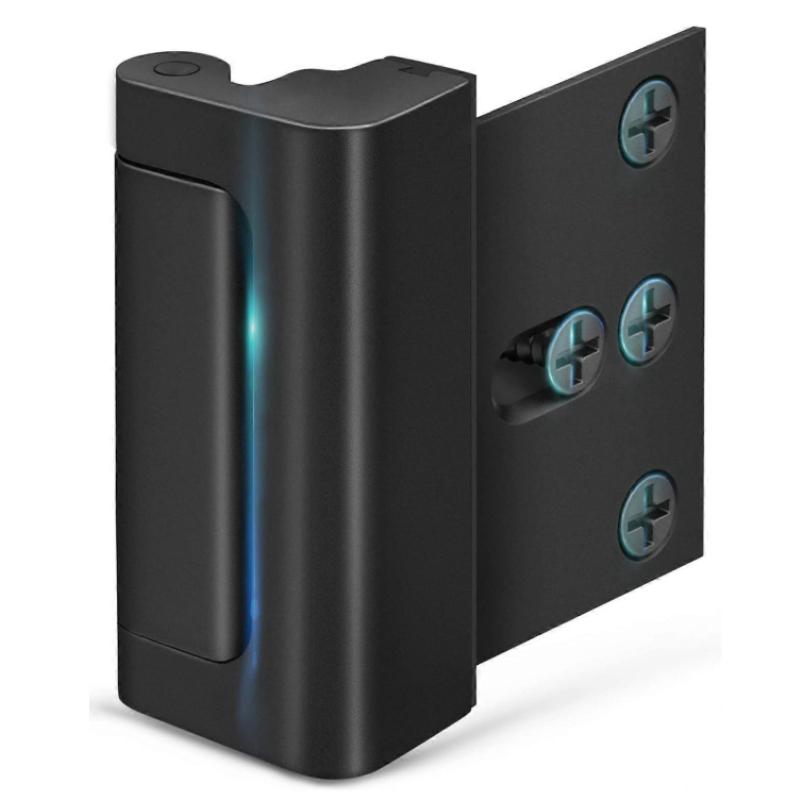 Home Security Door Reinforcement Lock - Child Proof High Security Door Lock Front Door Loc nero