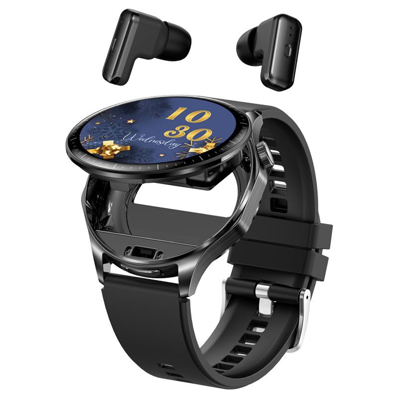 

T98 Smart Watch Wireless Earbuds 2 in 1 TWS Bluetooth Earphone Fitness Tracker Noise Reduction Music Headset Smartwatch чорний