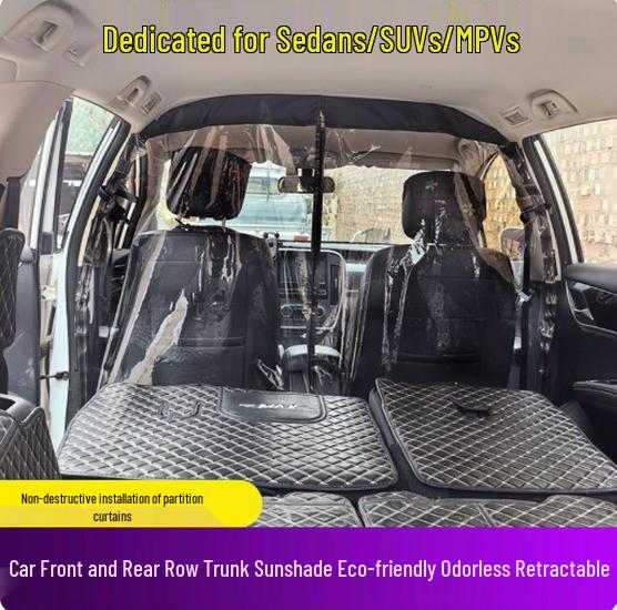 

Changan Star Car Transparent Zipper Partition Curtain for A/C Insulation and Privacy Wuling Rongguang S/V/Zhiguang 6376/89 with Zipper
