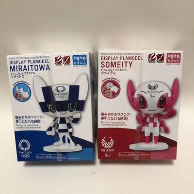 Tokyo Olympics 2020 Plastic Model Miraitowa Someity Unassembled Display Mascot Character