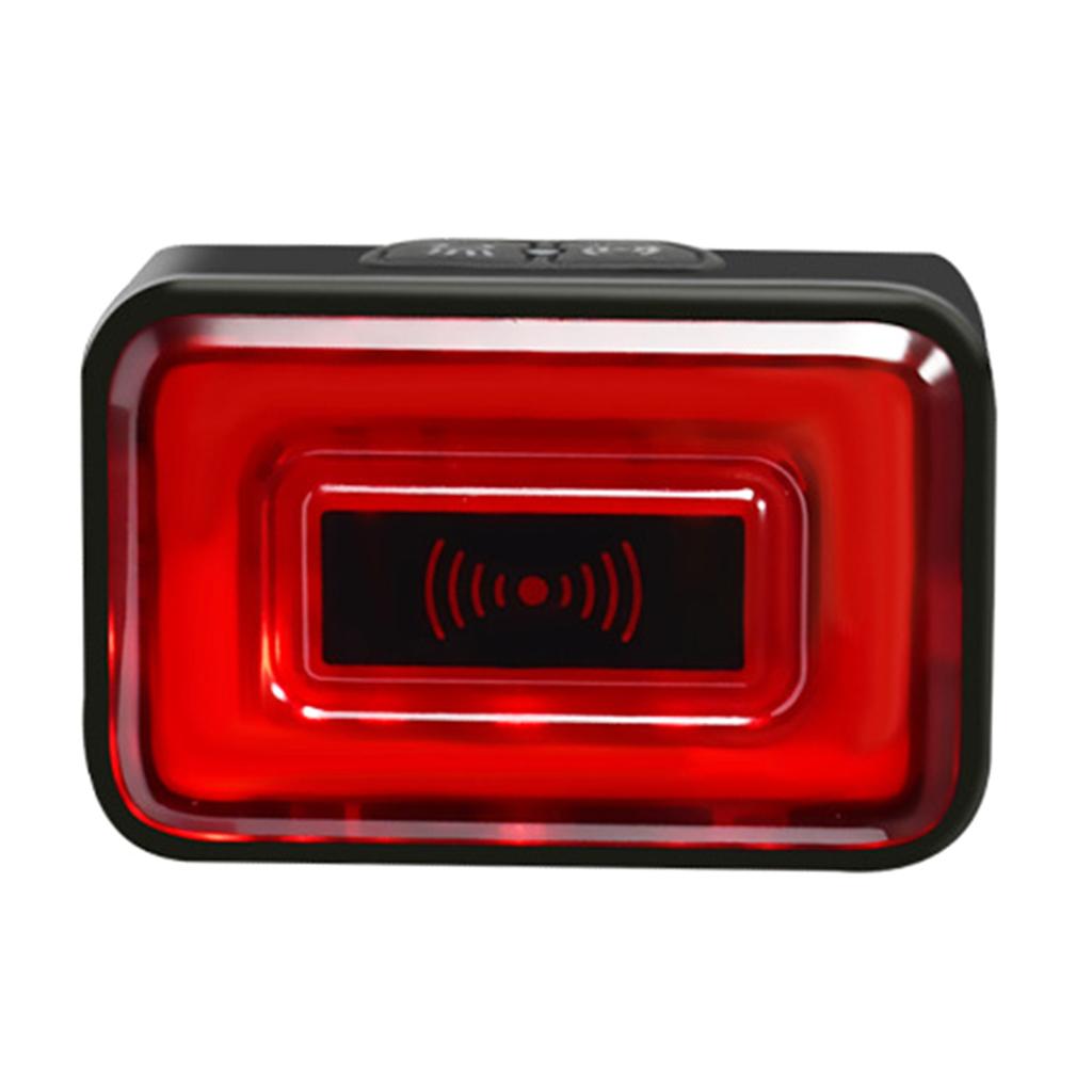 Rechargeable Bicycles Rear View Radars Taillight, IPX64 Watertight Bike Rear Light with Visual Alerts for Night Ridings