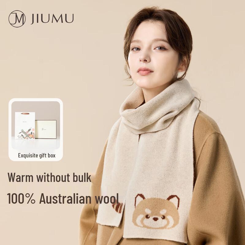 

JIUMU Women s Autumn/Winter 100% Pure Wool Scarf