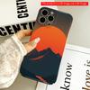 Sunset Mountains Minimalist Phone Case All Inclusive Film Hard Phone Case, Compatible with iPhone 18 Pro Max 17 16 15 14 13 12 11