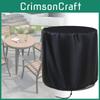 Premium 210d Oxford Fabric Outdoor Round Table Cover Waterproof Dustproof Protection