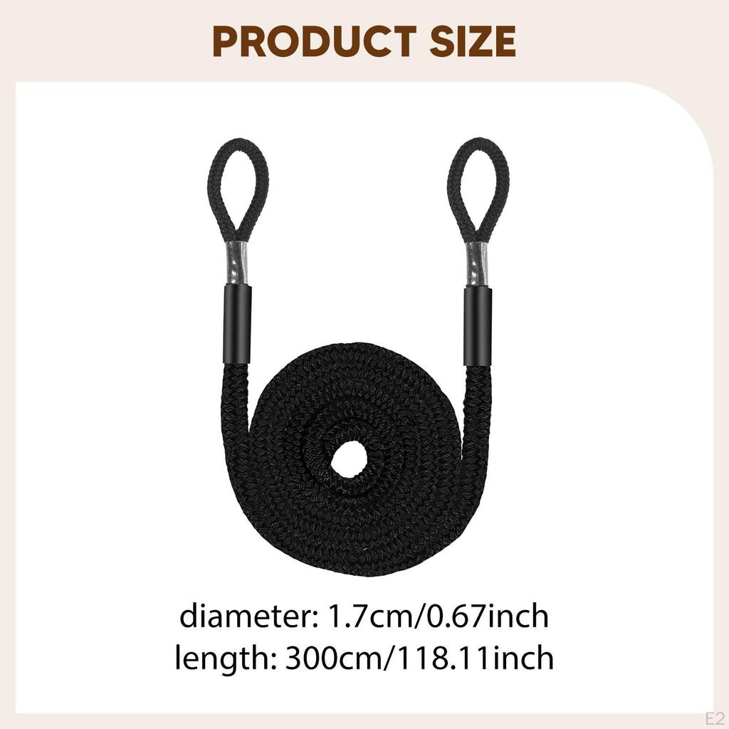 Dock Line Mooring Rope Easy Handling Boat for Camping Fishing Motorboat