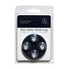 Tiešie gaisa ventiļu vāciņi ZILĀ LAUREL krāsā, kas der visiem modeļiem un gadiem Mercedes-Benz [Oriģināls Mercedes-Benz produkts, Imports] Mercedes-Benz logotips,