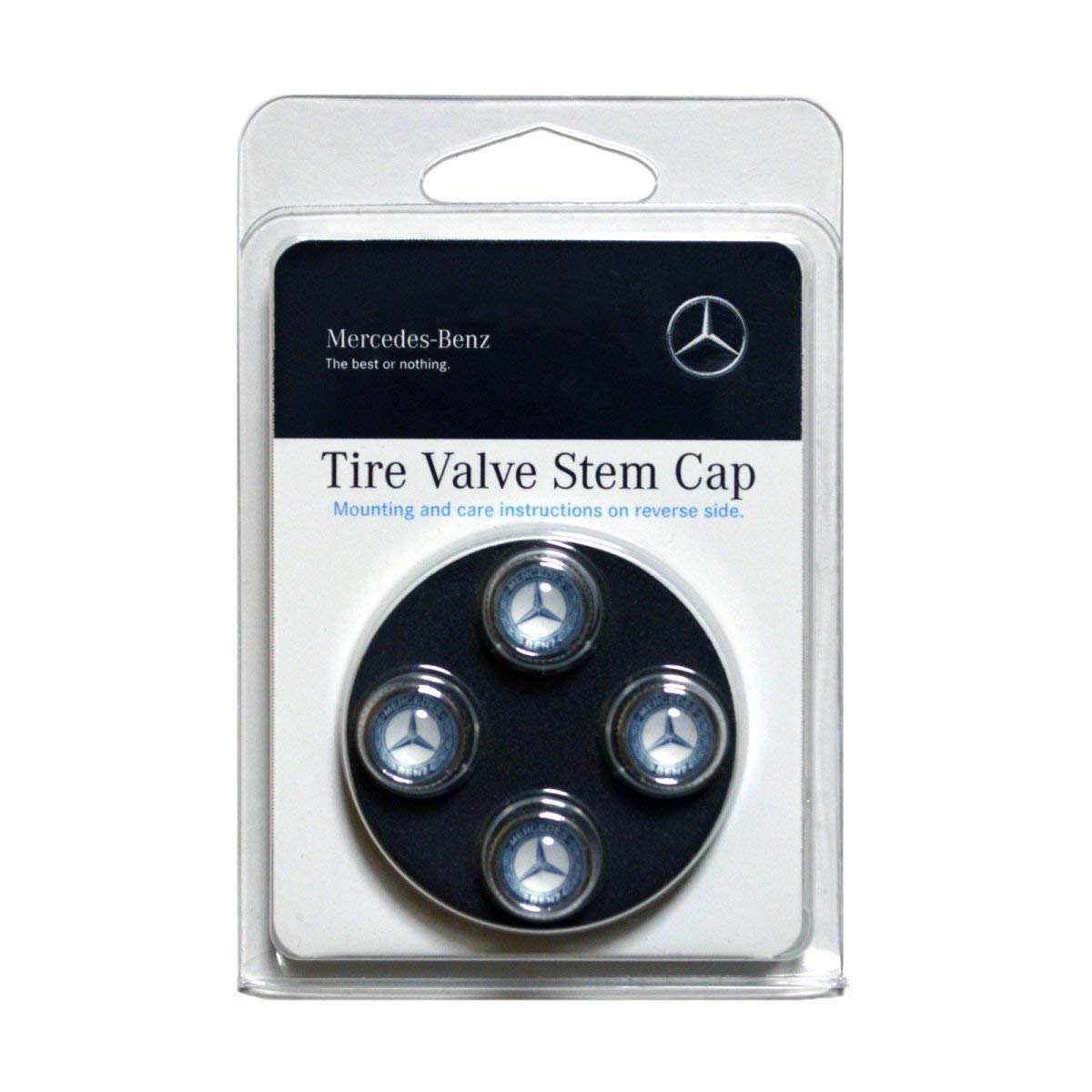 

Прямые колпачки клапанов воздуха в цвете СИНИЙ ЛАВР, подходят для всех моделей и годов Mercedes-Benz [Оригинальный продукт Mercedes-Benz, Импорт] Логотип Mercedes-Benz, синий