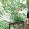 Green Flower Plant Leaves Window Treatment Tulle Modern Sheer Curtains for Kitchen Living Room the Bedroom Curtains Decoration