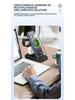 Foldable Multi-Functional Wireless Charging Stand with Built-in Cable - 15W Four-in-One Fast Charger for Mobile Phones