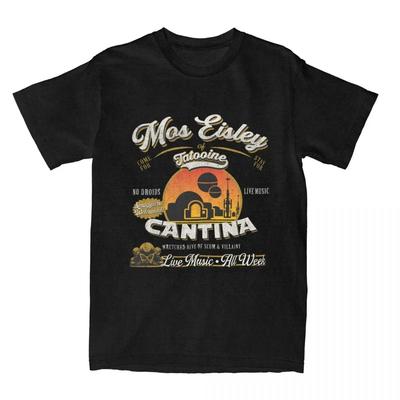 Couple T Shirt Mos Eisley Cantina Tatooine Dks T Shirts Galaxy Moon Summer Tee Shirt Vintage Cotton Best Selling Round Neck SOFT