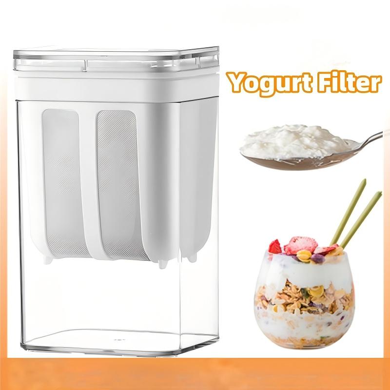 Greek Yogurt Strainer 1300Ml/2000Ml Multi Yogurt Filter With Fine Mesh Bag & Lid For Thick Greek Yogurt Soybean Milk Soup Fruit