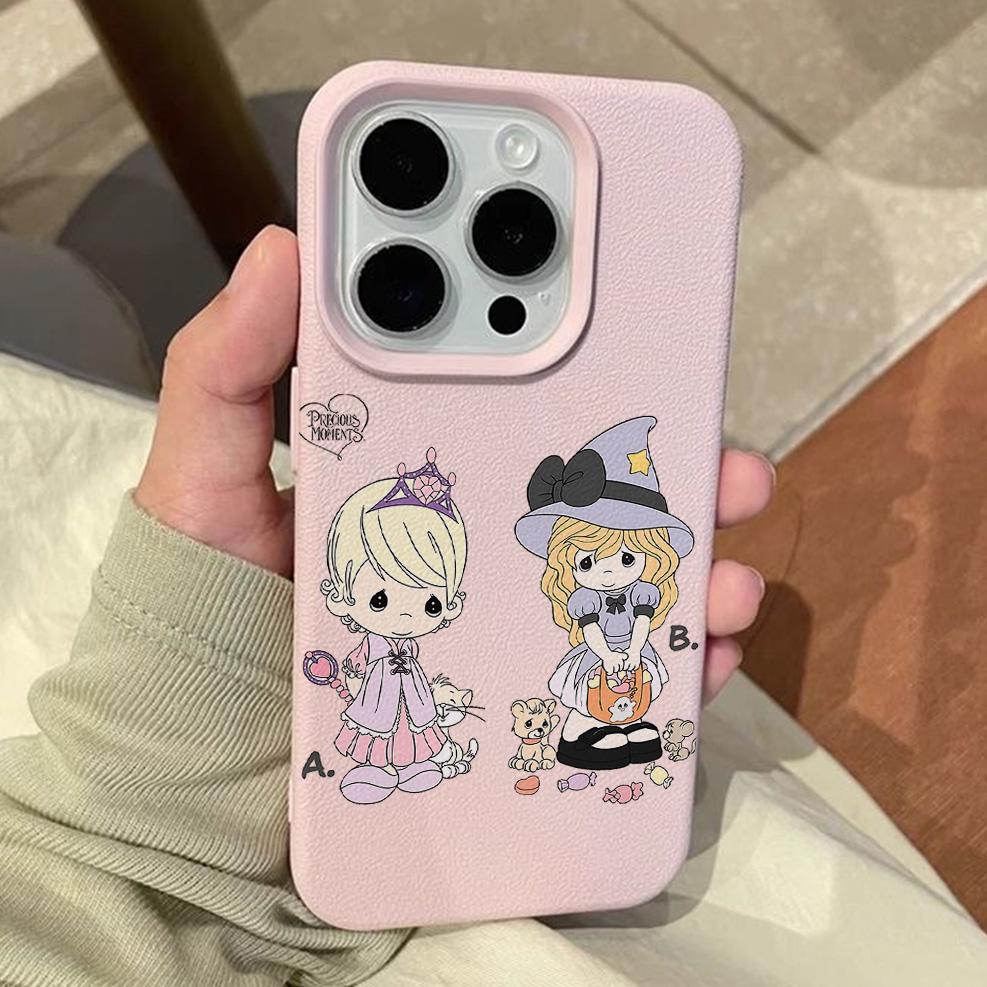 Cartoon P-Precious M-Moments Litschi-Leder-Muster Handyhülle Für Samsung S26 S25 S24 S23 S22 S21 S20 S10 Plus FE Ultra 4G 5G