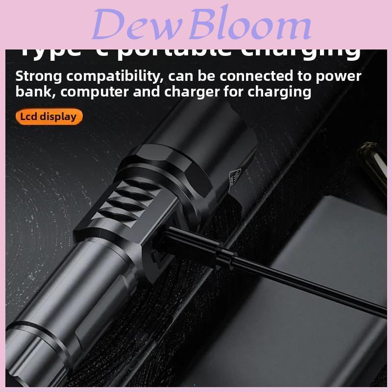 Mini Rechargeable Led Flashlight With Optical Zoom For Camping And Search Activities