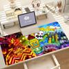 Game GEometry Dash Mouse Pad Anti Slip Rubber Edge Locked Thickened Laptop Gaming Desk Mat