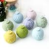3D Relief Snowflake Ball Candle Silicone Molds Geometric Stripe Spherical Aromath Plaster Soap Resin Mold Christmas Decor Gifts