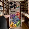 Colorful Clay Flowers Phone Case for iPhone 17 16 15 14 13 12 11 Pro Max Plus Anti Scratch, Gel Flexible Protective