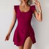 Women's Slimming One-Piece Swimsuit Ruched Tummy  Bathing Suit  Swimwear