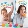 1Pc Fidget Ice Cube Slow Rising Balls Sensory Fidget Toy Adults Stress Relief Squeeze Hand Exercise Calming Tool For Kids Adults