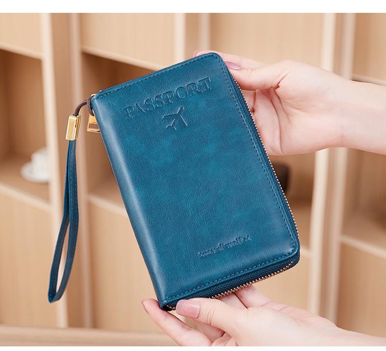 2024 Diebstahlsichere RFID Reisepass- und Dokumentenorganisator Geldbörse