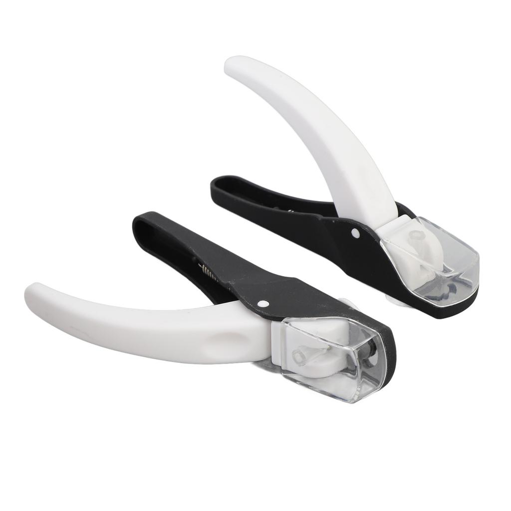 2pcs Fake Nail Trimmer Nail Tip Clipper Stainless Steel U Shaped French Nail Cutter for Nail Salon