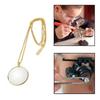 Gift Necklace Magnifying Glass Hanging Ornament Portable Monocle Magnifier Pendant  Elderly
