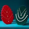 velvet Necklace Pendant Display Storage Board Stand Jewelry Organizer Holder Case Rack