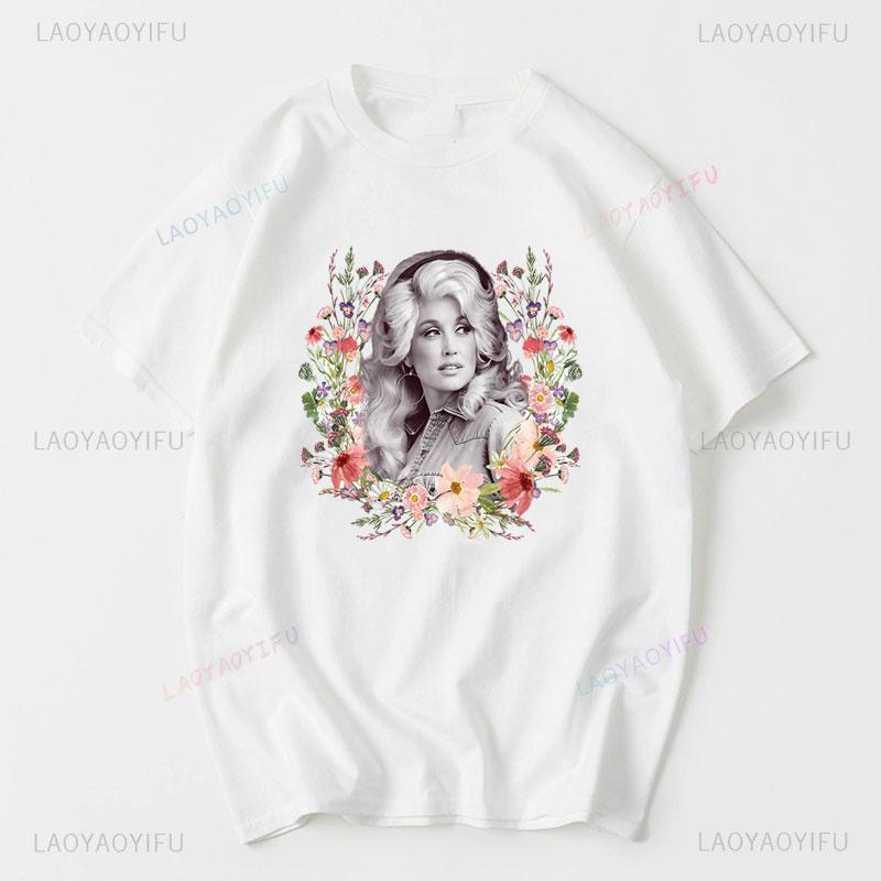 Dolly Parton Cheap Material Polyester Tshirt Women Summer Harajuku Coutry Music Legend Novelty Trend Hot Sale Popular Clothes