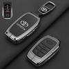 Leather Zinc Alloy Car Key Case for Toyota Corolla Hybrid 2021 Rav4 Land Cruiser Prado Camry Highlander Prius C-HR 2018+