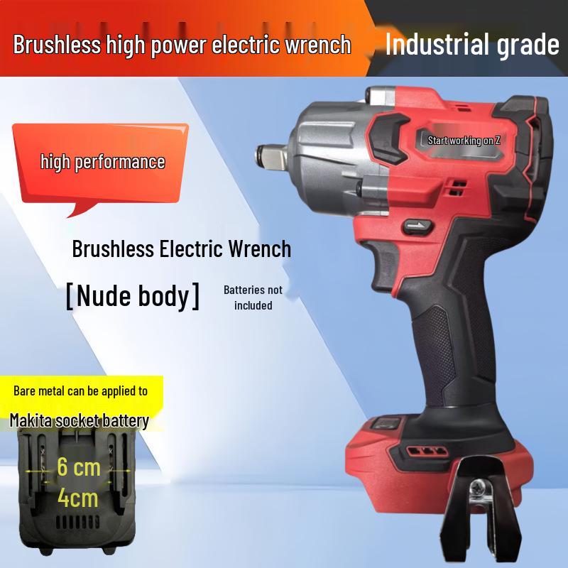 High-Power Brushless Electric Wrench with Lithium Battery for Auto Repair and Snow Tire Changes
