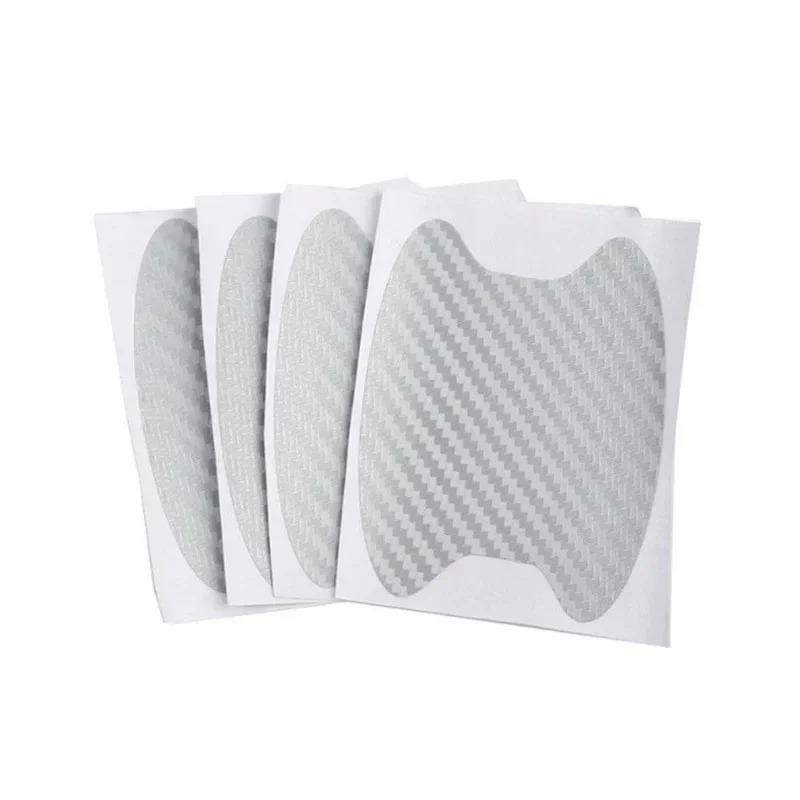 Carbon Fiber Scratches Resistant Cover Auto Handle Protection Film For 4Pcs/Set Car Door Sticker 3d Small size