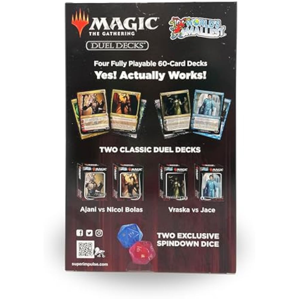 The world's smallest Magic: The Gathering limited collector set. Ajani vs. Nicole Bolas and Jace ...