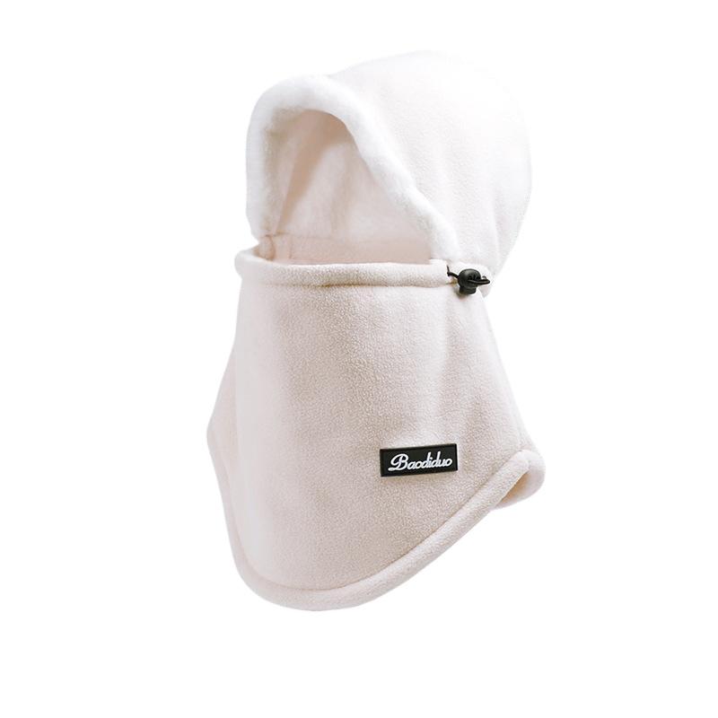 Winter Warm Scarf Integrated Hat Women's Velvet Ear Protection Windproof Mask Men's Cycling Face Protection Pullover Hat
