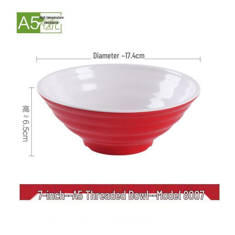 Двухцветные меламиновые резьбовые миски Douli от Jijun 7 inches