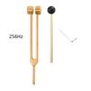 Verbesserte Stimmgabel 256Hz Aluminiumlegierung Medizinische Stimmgabel zur Heilung mit Holzhammer & Ein Reparaturwerkzeug Leichtgewicht Top-Angebot
