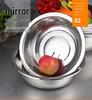 Extra Large Non-Slip Stainless Steel Bowl for Vegetables, Dough Kneading, and Laundry