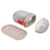 Travel Soap Case PET Leakproof Portable Soap Container with Lid Draining Tray for Traveling Camping Gym