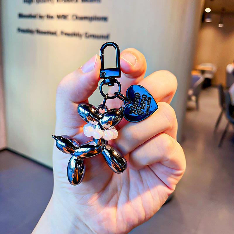 

Творческий брелок-подвеска в виде собаки с воздушными шарами - мультяшный мини-аксессуар для ключей, небольшой подарок