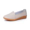 Real soft leather beef tendon sole hollow flat white shoes versatile lazy shoes soft sole non-slip Doudou shoes shallow single shoes women