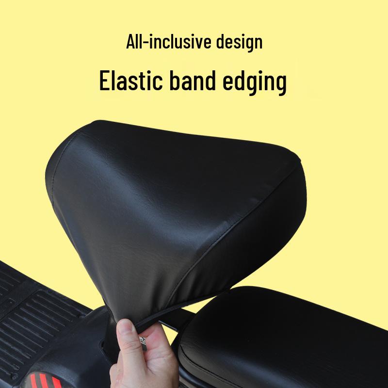 Universal Waterproof Electric Bike Seat Cover: Full Wrap, Heat Insulation, Sun Protection, Leather Cushion
