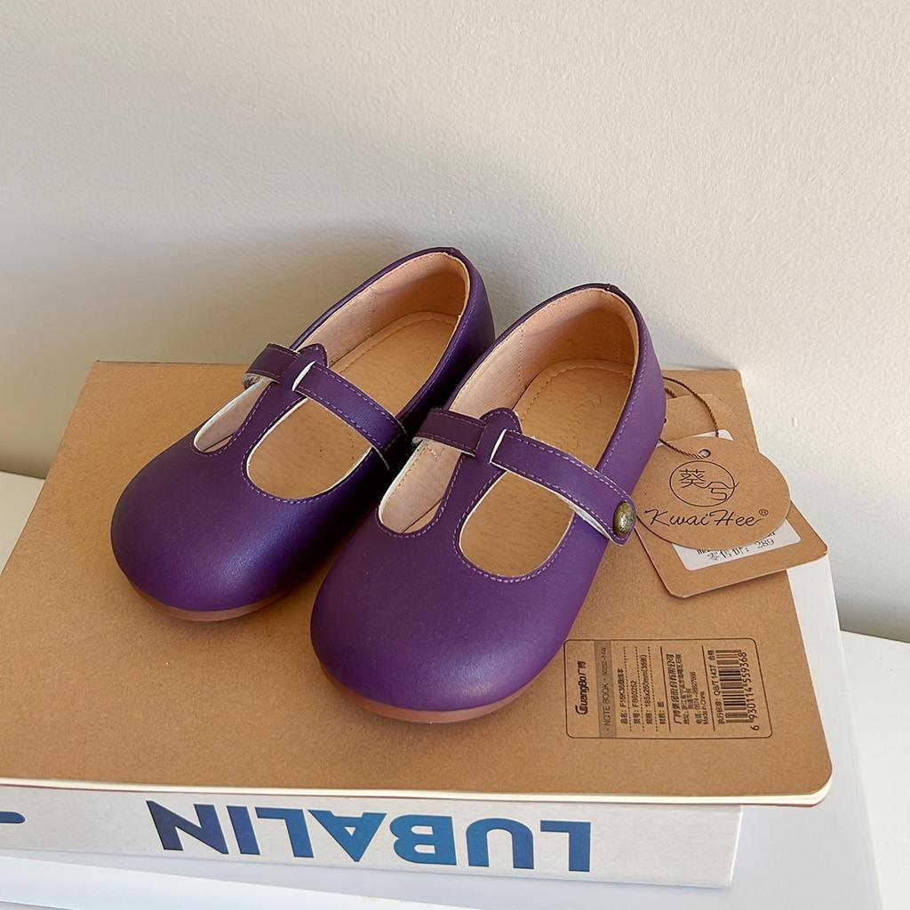 Children Spring/autumn New Girls Foreign Style All Vintage Leather Shoe Grandma Shallow Mouth Mary Jane Shoes Zapatos para niñas