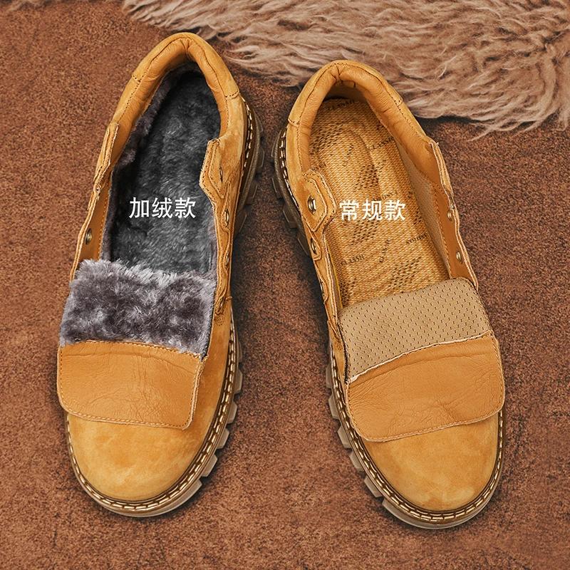 Fashion 2025 Winter Ankle Boots Men's Boots Outdoor Comfortable Yellow Boots with Classic Design High Top Men Casual Shoes Choice