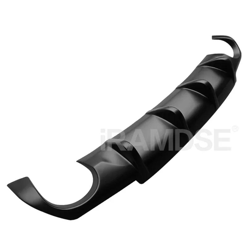 Rear Diffuser for Volkswagen Scirocco R GLossy BLack Car Body Kit R20 2009 - 2014 15 16 17 Plastic Splitter Lip Bumper Spoiler Type A Matt Black